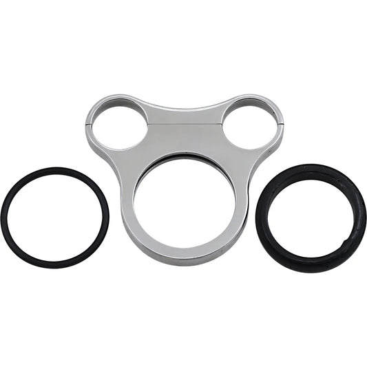 Dual mini gauge bracket - For 1-1/2" T-Bars - 2.4" or 2-5/8"