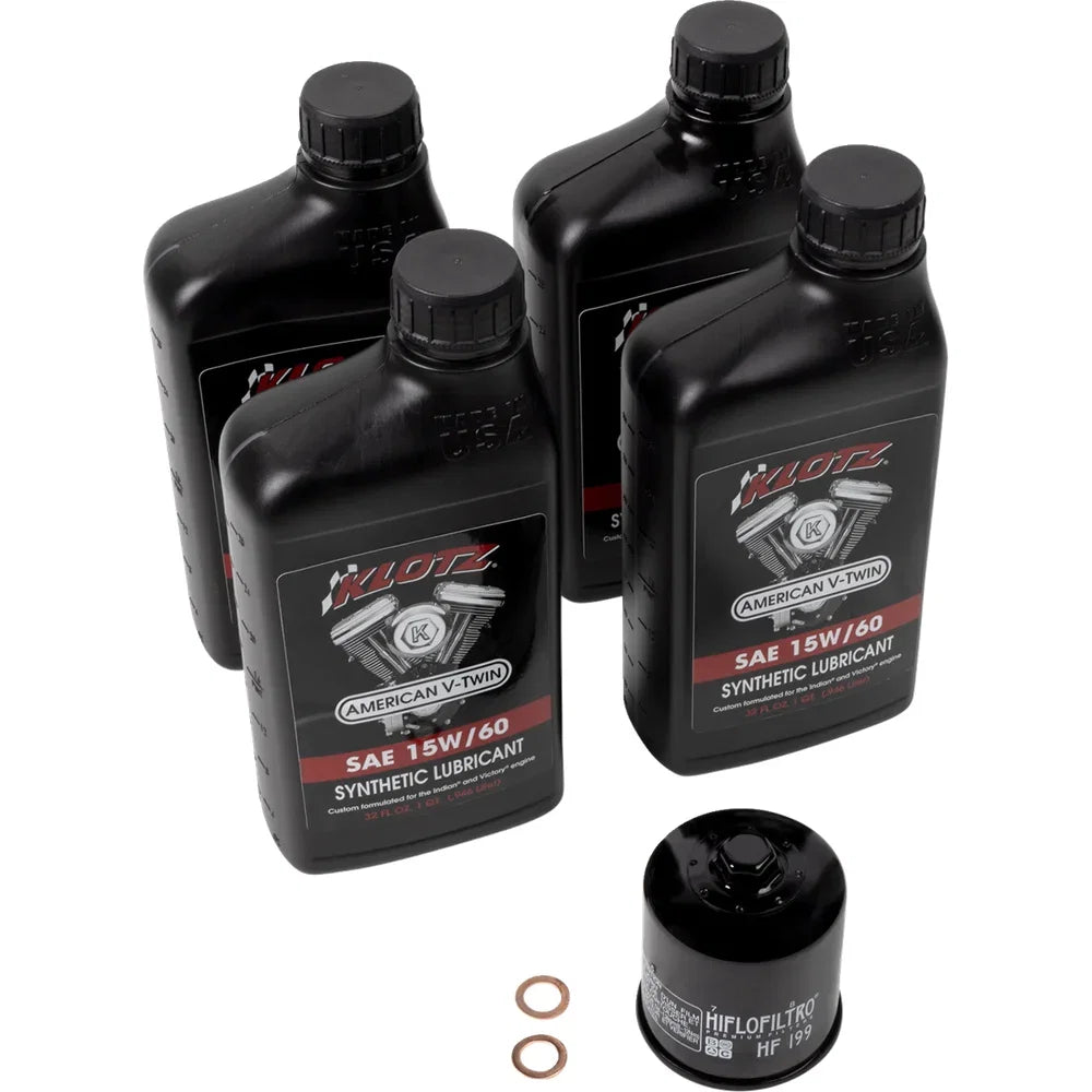 Kit de cambio de aceite - indian scout - 15w-60