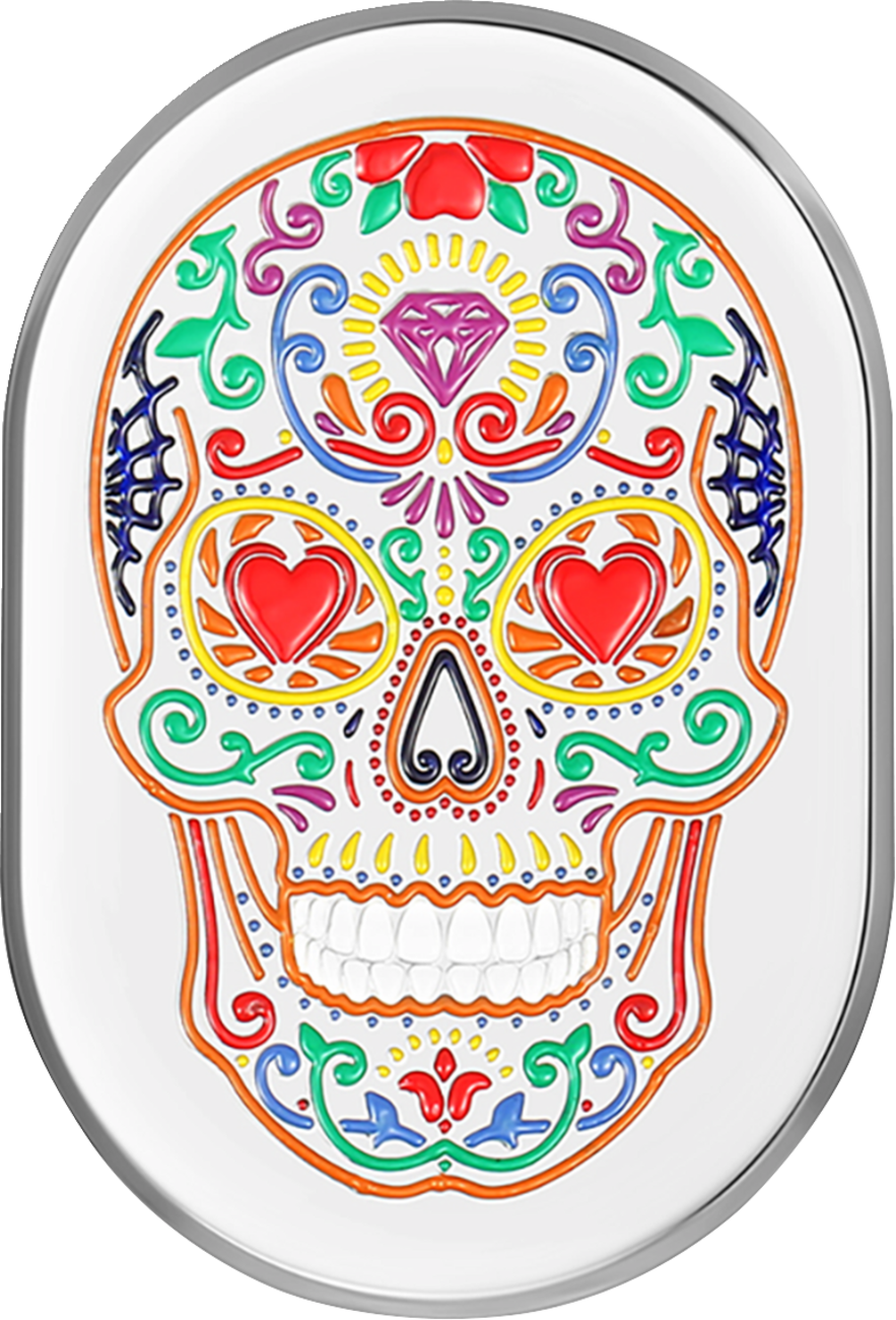 Cubierta de antena - Cubierta de antena - Guardabarros trasero izquierdo - Sugar Skull - Cromo