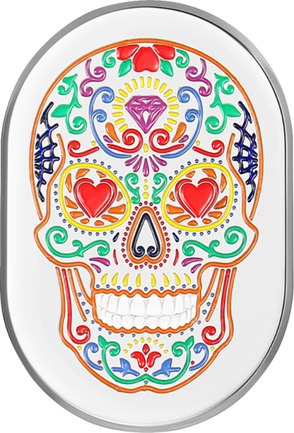 Cubierta de antena - Cubierta de antena - Guardabarros trasero izquierdo - Sugar Skull - Cromo