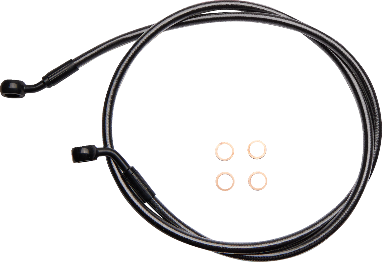 Línea de freno delantero de disco único trenzado E-Z Align - Línea de freno - 35/60° - 46" - Black Pearl
