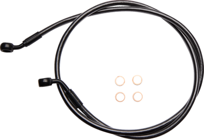 Línea de freno delantero de disco único trenzado E-Z Align - Línea de freno - 35/60° - 46" - Black Pearl