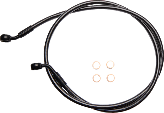 Línea de freno delantero de disco único trenzado E-Z Align - Línea de freno - 35/60° - 46" - Black Pearl