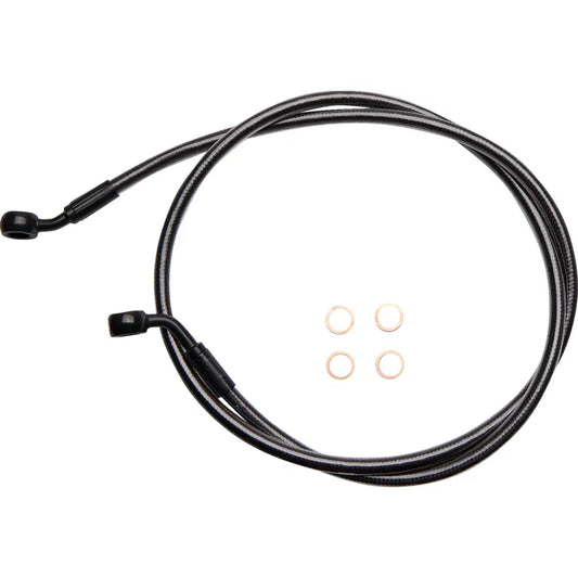 Línea de freno delantero de disco único trenzado E-Z Align - Línea de freno - 35/60° - 46" - Black Pearl