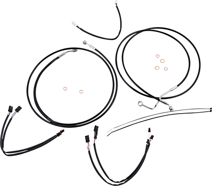 Kit de instalación de manillar XR - Kit de instalación de manillar XR - Colgadores Ape de 15"-17" - FLHRXS '17-'20 - Negro/Cromo