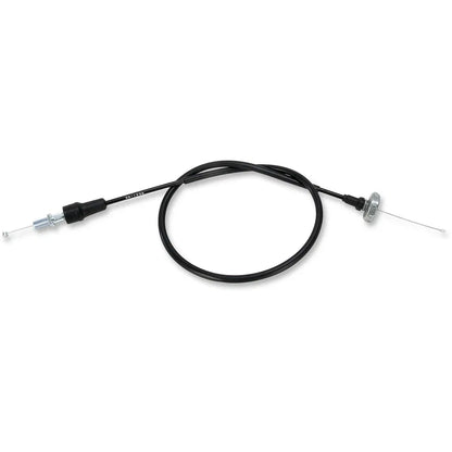 Cable del acelerador de vinilo negro.