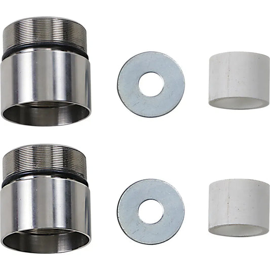 Chrome Fork Tube Extensions - 49 mm Diameter - Extends +1"