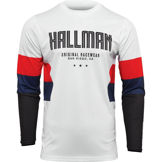 Jersey hallman differ draft blanco/rojo/azul marino