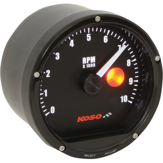 TNT-01R Tachometer with Shift Light - 10,000 RPM - Black Casing/Black Face - 3.41"