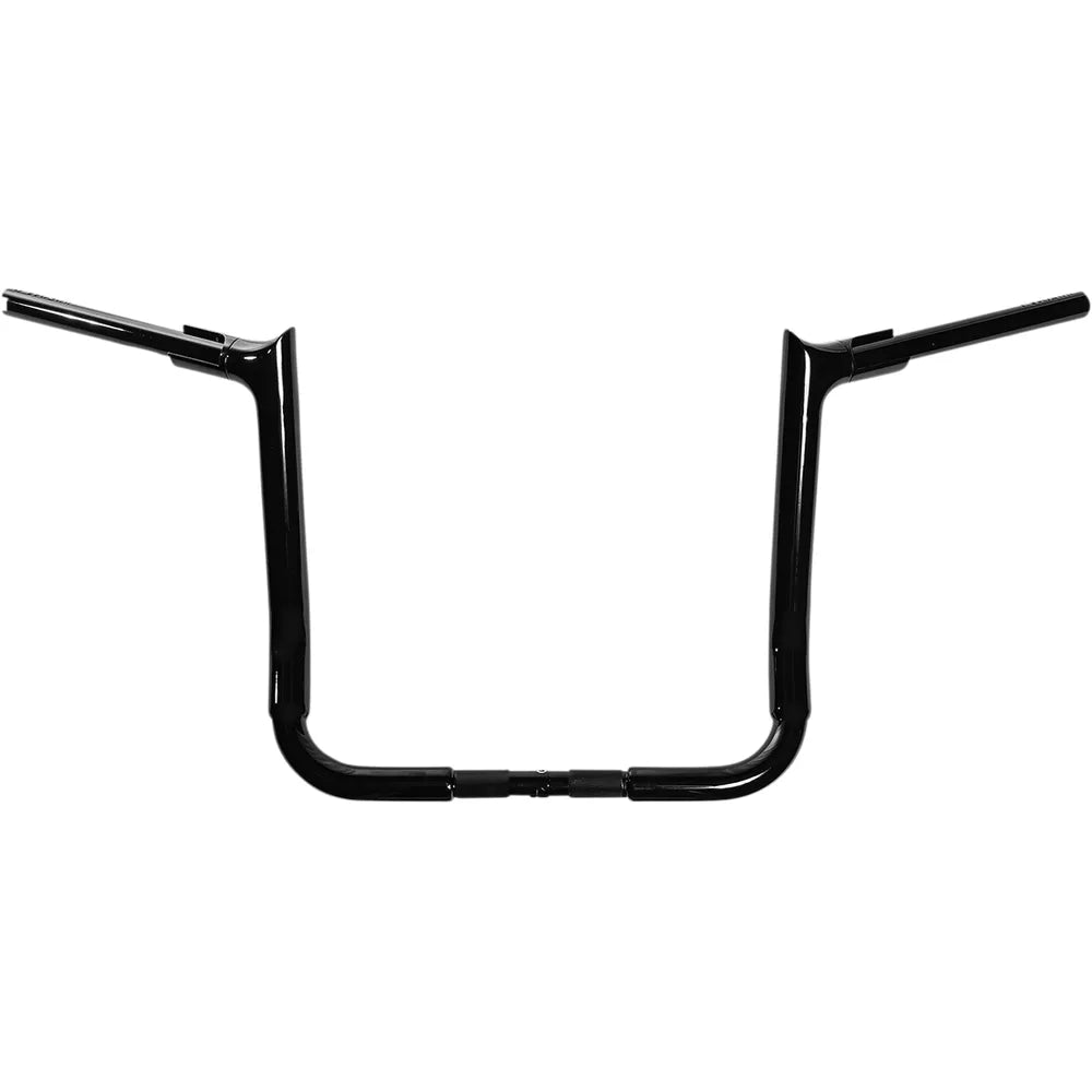 14" Black 1-1/2" Pointed Top Handlebar