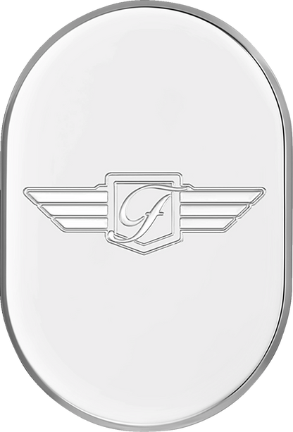 Cubierta de antena - Cubierta de antena - Guardabarros trasero derecho - Logotipo FD - Acero inoxidable pulido