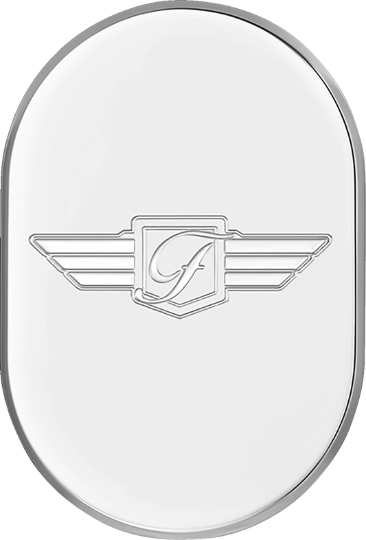 Cubierta de antena - Cubierta de antena - Guardabarros trasero derecho - Logotipo FD - Acero inoxidable pulido
