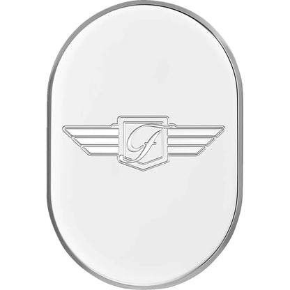 Cubierta de antena - Cubierta de antena - Guardabarros trasero derecho - Logotipo FD - Acero inoxidable pulido