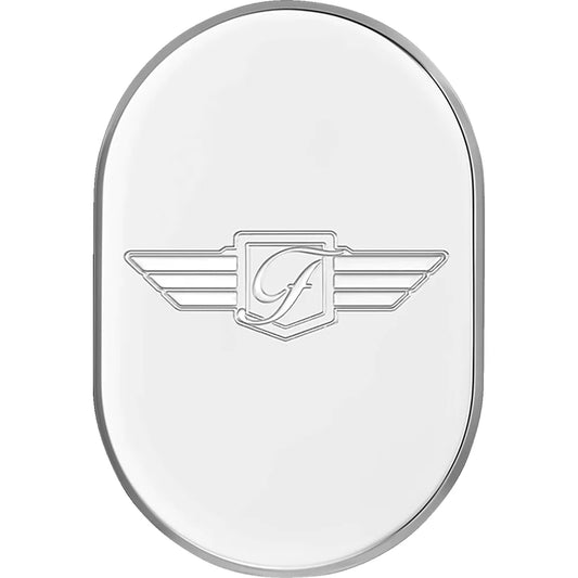 Cubierta de antena - Cubierta de antena - Guardabarros trasero derecho - Logotipo FD - Acero inoxidable pulido