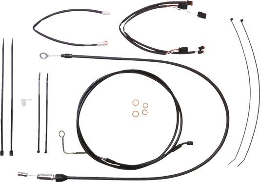 Kit de instalación de manillar XR - Kit de instalación de manillar XR - Perchas para monos de 12"-14" - FLTR '21-'23 - Negro