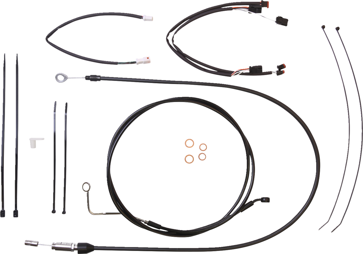 Kit de instalación de manillar XR - Kit de instalación de manillar XR - Perchas para monos de 12"-14" - FLTR '21-'23 - Negro
