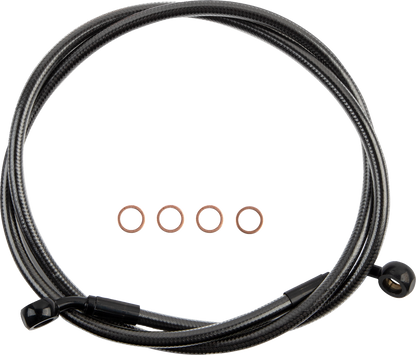 Línea de freno delantero de disco único trenzado E-Z Align - Línea de freno - 35/60° - 50" - Black Pearl