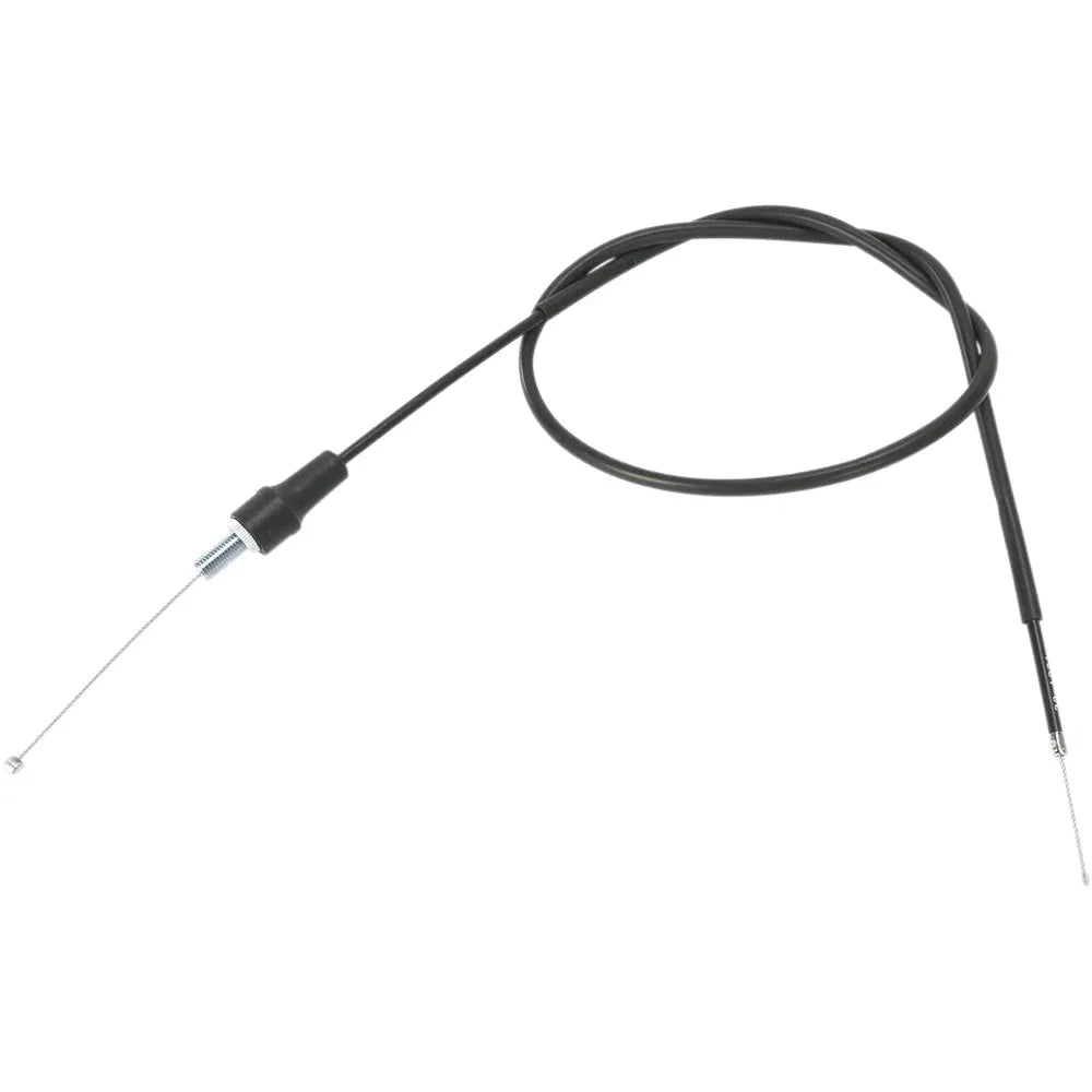 Cable del acelerador de vinilo negro.