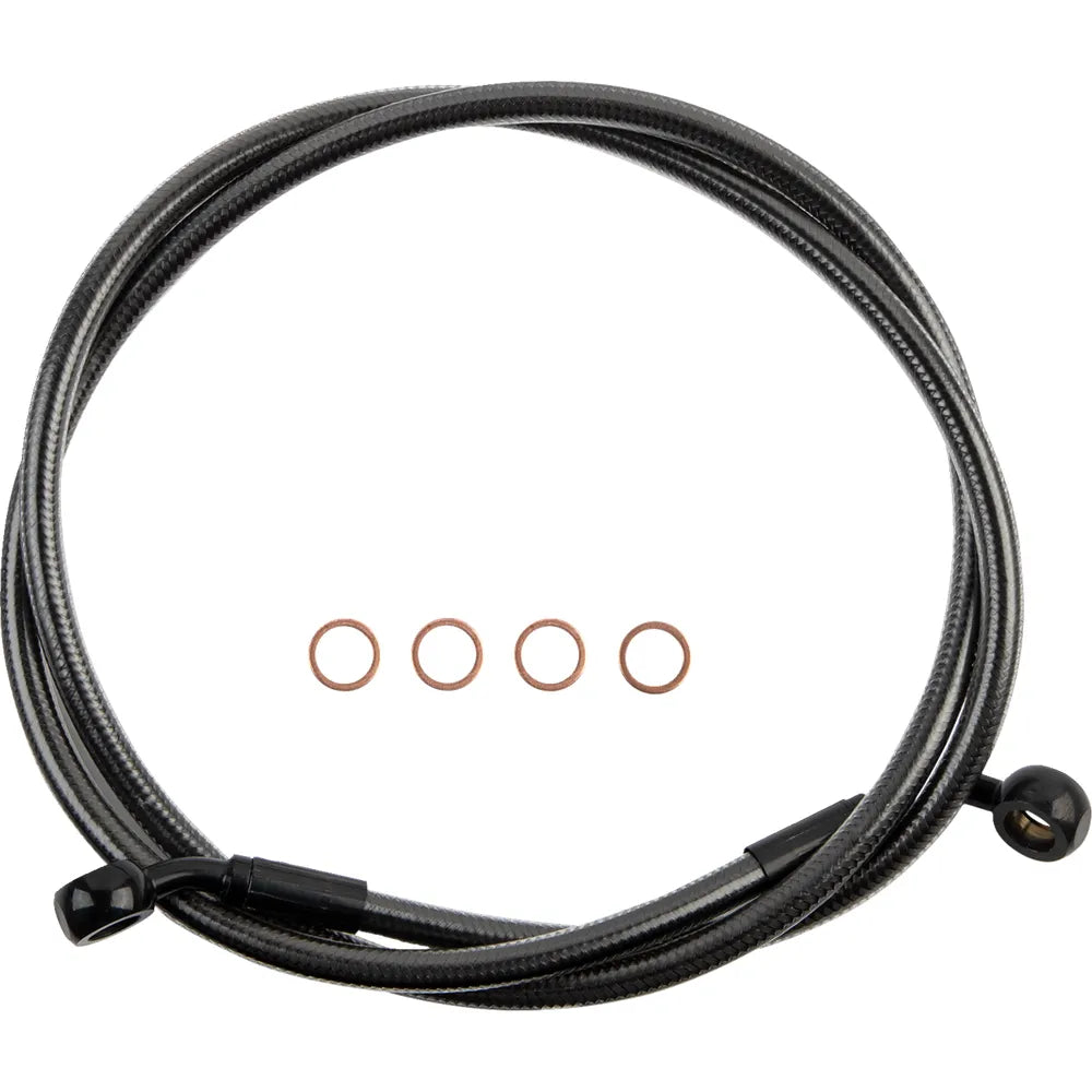 Línea de freno delantero de disco único trenzado E-Z Align - Línea de freno - 35/60° - 50" - Black Pearl