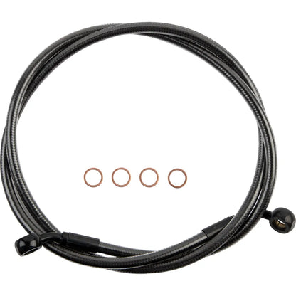 Línea de freno delantero de disco único trenzado E-Z Align - Línea de freno - 35/60° - 50" - Black Pearl