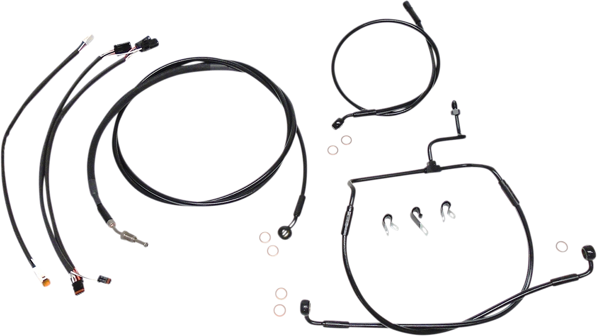Kit de instalación de manillar XR - Kit de instalación de manillar XR - Colgadores Ape de 12"-14" - FLHX '17-'20 - Negro