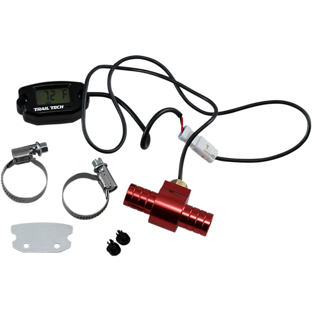 Universal Temperature Meter - Surface Mount - Black - 16 mm