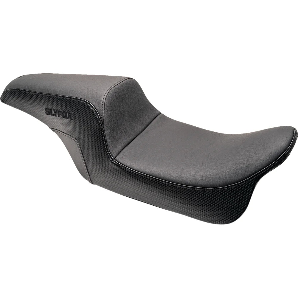 Asiento SLYFOX The Drifter Drifter Black Logo Smooth Vinyl Carbon Fiber Dyna '06-'17