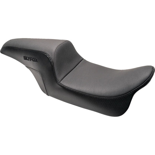 Asiento SLYFOX The Drifter Drifter Black Logo Smooth Vinyl Carbon Fiber Dyna '06-'17
