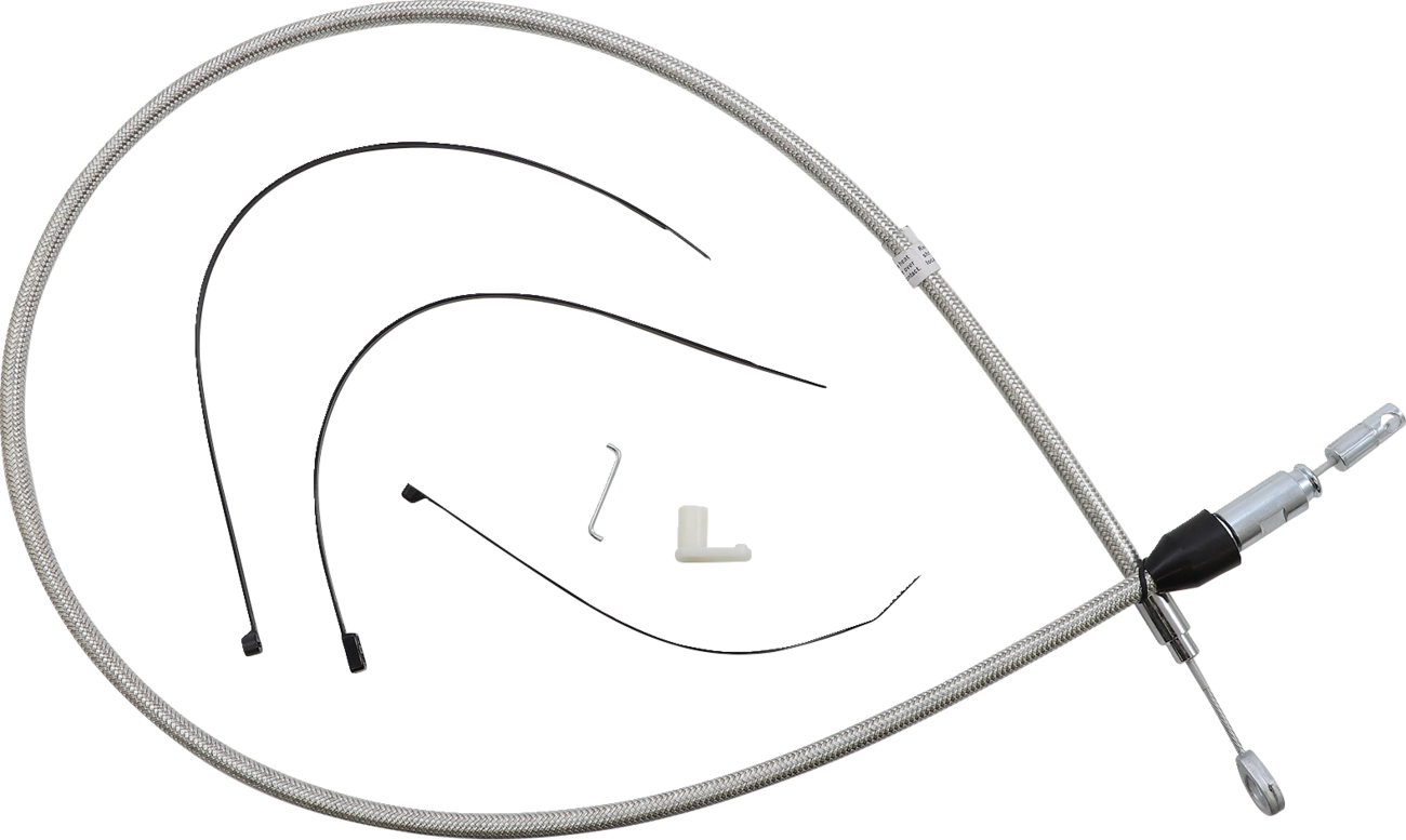 Cable de embrague superior de conexión rápida de acero inoxidable pulido - Cable de embrague superior de conexión rápida de acero inoxidable pulido - 46"