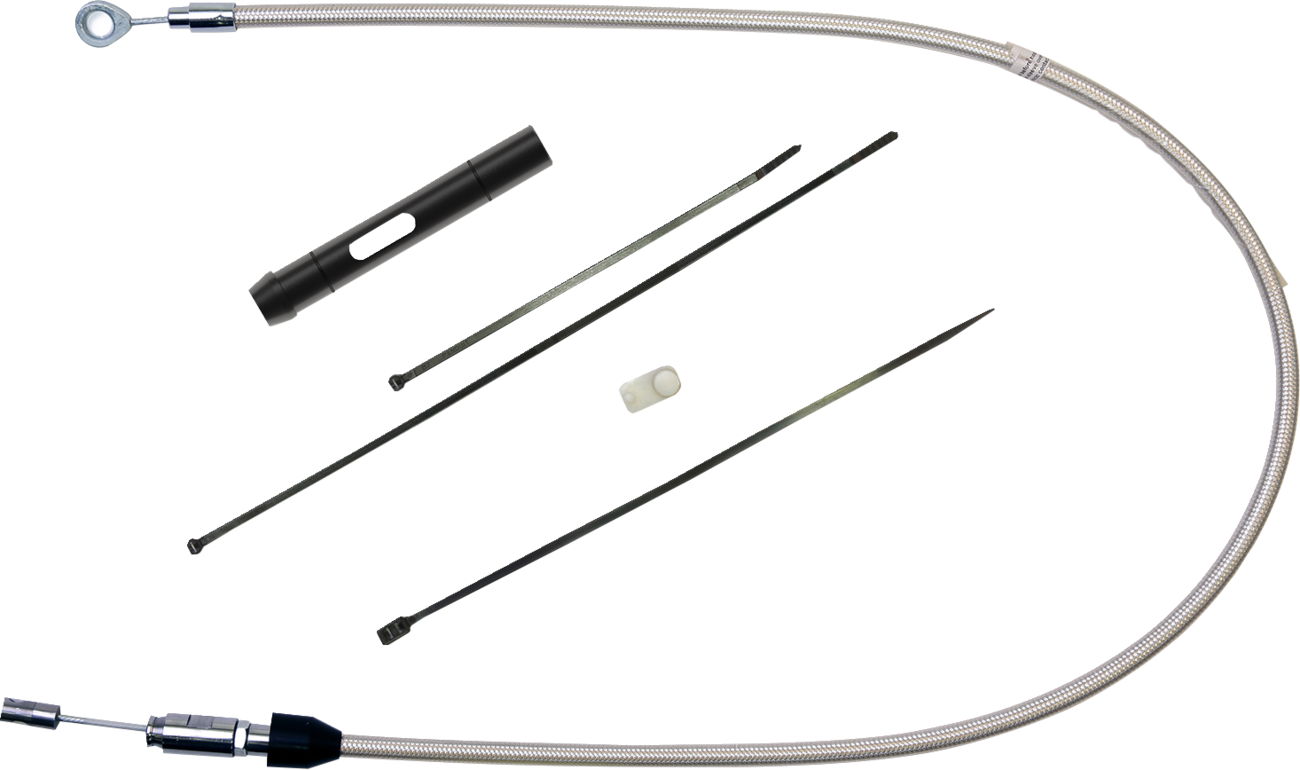 Cable de embrague superior de conexión rápida de acero inoxidable pulido - Cable de embrague superior de conexión rápida de acero inoxidable pulido - 35"