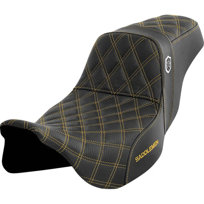 Asiento Pro Series SDC Performance Grip - Asiento Pro Series SDC Performance - sin respaldo - Gold Stitch - FLH/FLT '08-'23