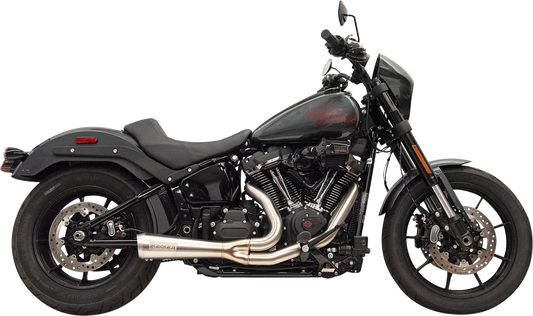 Sistema de escape The Ripper 2 en 1 - Sistema de escape Ripper 2 en 1 con silenciador Megáfono - Corto - Inoxidable - Softail M8