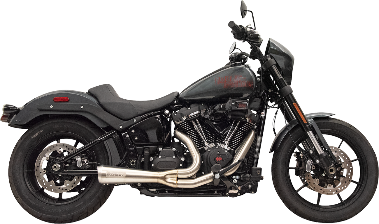 Sistema de escape The Ripper 2 en 1 - Sistema de escape Ripper 2 en 1 con silenciador Megáfono - Corto - Inoxidable - Softail M8