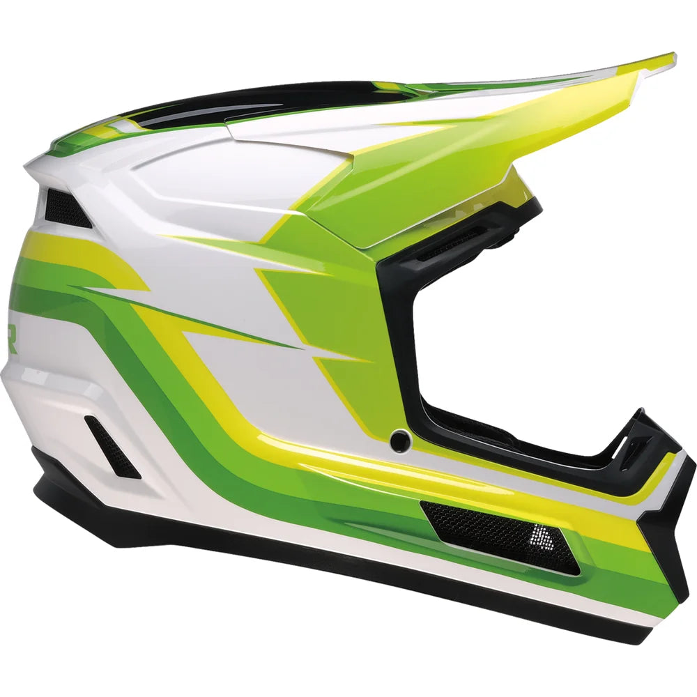 Casco infantil dirt maxx vortex blanco/verde