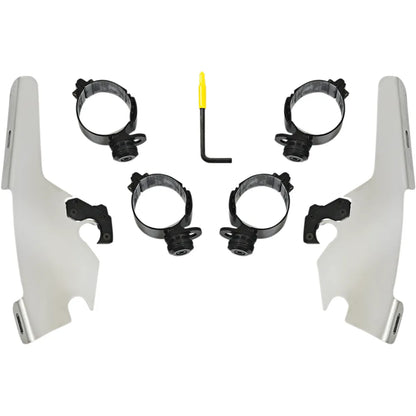 Kit de montaje con bloqueo de gatillo de carenado Batwing - Batwing - Kit de montaje - Pulido - FLSB