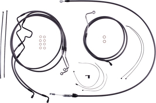 Kit de instalación de manillar de diseñador KARBONFIBR - Kit de instalación de manillar de diseñador KARBONFIBR - 10" - FLTR '21 -'23