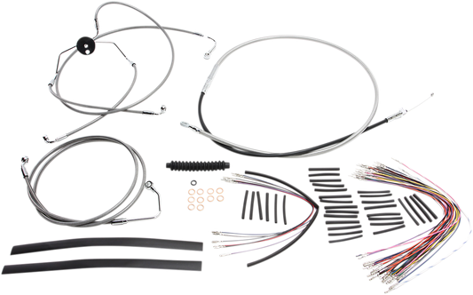 Kit de instalación de manillar XR - Kit de instalación de manillar XR - Perchas para monos de 12"-14" - FLTR '08-'13 - Acero inoxidable
