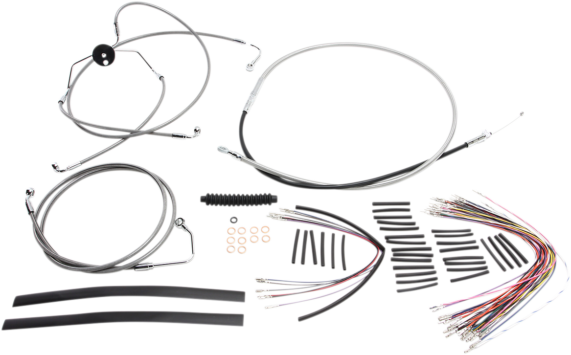 Kit de instalación de manillar XR - Kit de instalación de manillar XR - Perchas para monos de 12"-14" - FLTR '08-'13 - Acero inoxidable