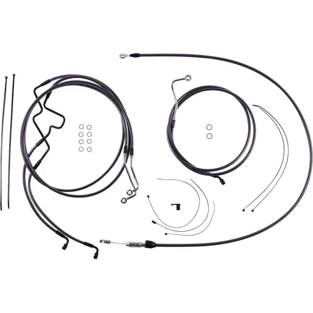Kit de instalación de manillar de diseñador KARBONFIBR - Kit de instalación de manillar de diseñador KARBONFIBR - 10" - FLTR '21 -'23