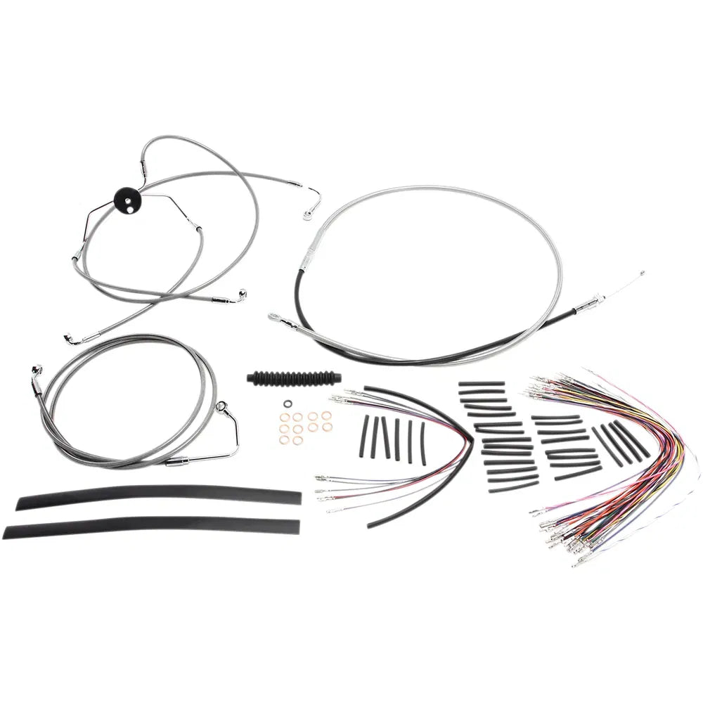Kit de instalación de manillar XR - Kit de instalación de manillar XR - Perchas para monos de 12"-14" - FLTR '08-'13 - Acero inoxidable