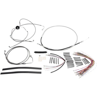Kit de instalación de manillar XR - Kit de instalación de manillar XR - Perchas para monos de 12"-14" - FLTR '08-'13 - Acero inoxidable