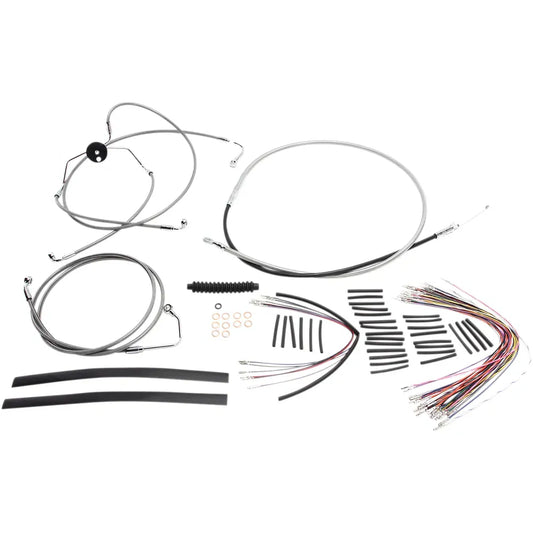 Kit de instalación de manillar XR - Kit de instalación de manillar XR - Perchas para monos de 12"-14" - FLTR '08-'13 - Acero inoxidable