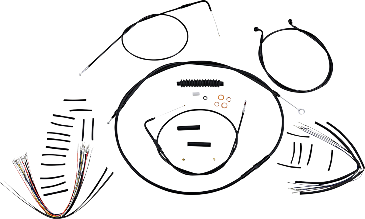 Kit de instalación de manillar XR - Kit de instalación de manillar XR - Colgadores Ape de 15"-17" - FLST '07-'10 - Negro