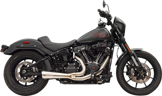 Sistema de escape 2 en 1 The Ripper - Sistema de escape 2 en 1 Ripper con silenciador Megáfono - Corto - Cromado - M8 Softail