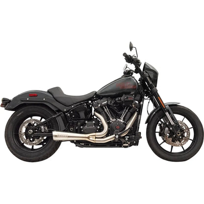 Sistema de escape 2 en 1 The Ripper - Sistema de escape 2 en 1 Ripper con silenciador Megáfono - Corto - Cromado - M8 Softail