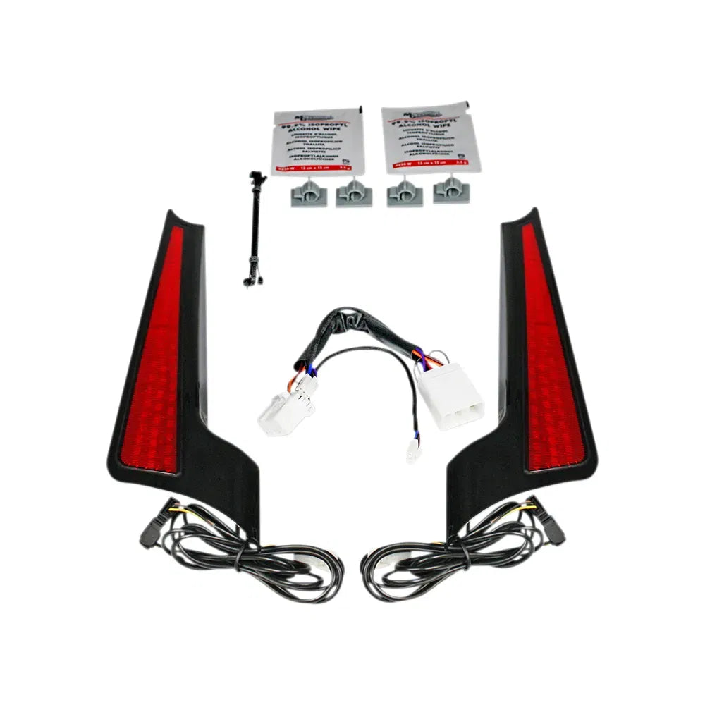 Fascia LED Light Panels - Black/Red
