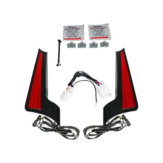 Fascia LED Light Panels - Black/Red