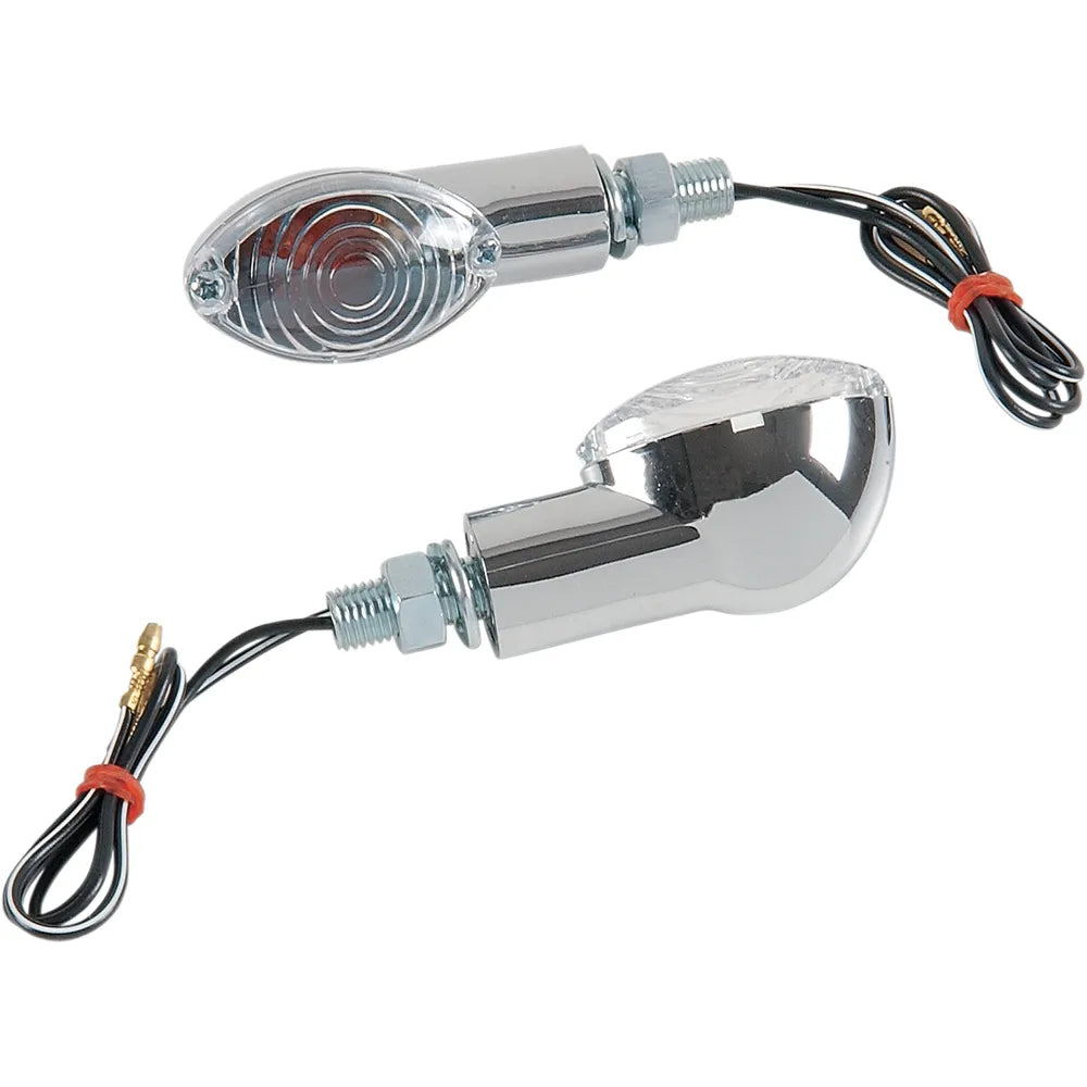 Ultra Mini Marker Lights - Chrome/Clear