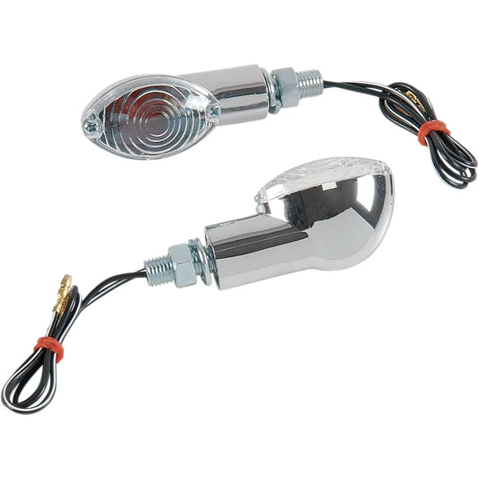 Ultra Mini Marker Lights - Chrome/Clear