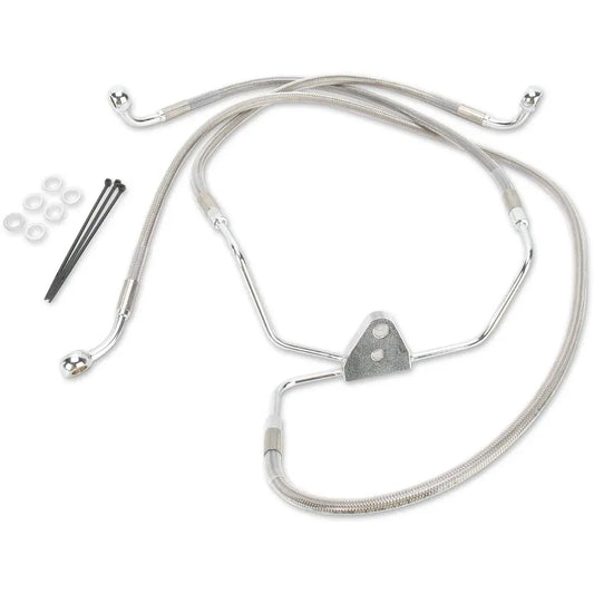 Kit de línea de freno de acero inoxidable de longitud extendida